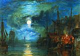 Joseph Mallord William Turner Famous Paintings - Shields, on the River Tyne